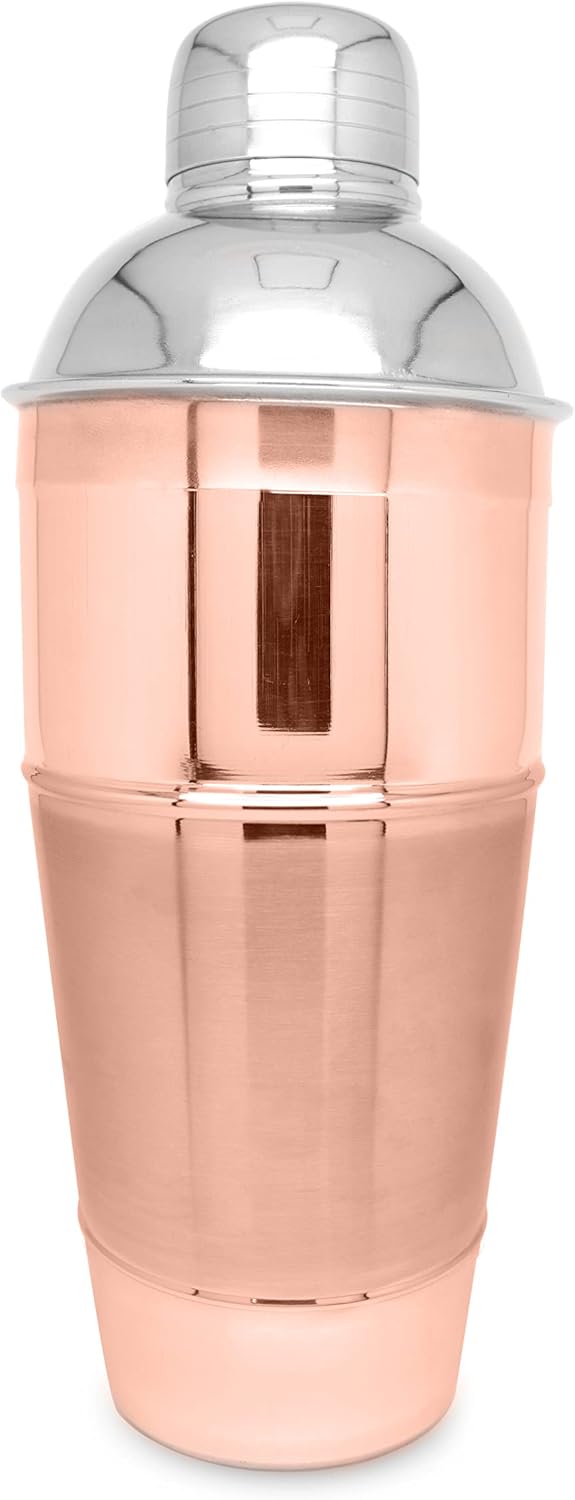 Kedge Stainless Steel Copper Finish 2 Rib Inside Cocktail Shaker Capacity - 750ML - Al Kabayel Discount CentreKedge Stainless Steel Copper Finish 2 Rib Inside Cocktail Shaker Capacity - 750MLWater BottlesRAJAl Kabayel Discount Centre