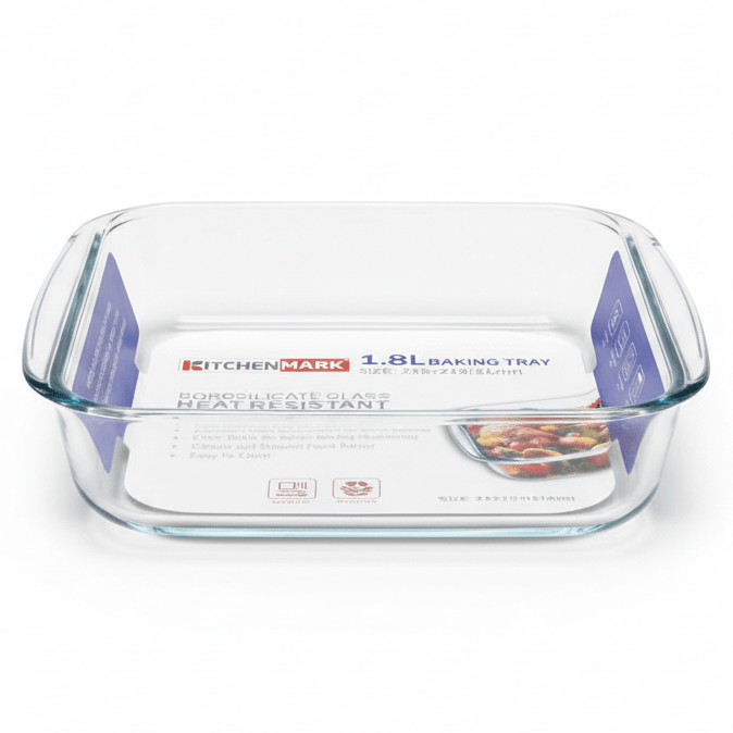 Kitchenmark Brosilicate 1.8L Medium Glass Baking Dish (24×21×5cm) - Al Kabayel Discount CentreKitchenmark Brosilicate 1.8L Medium Glass Baking Dish (24×21×5cm)Baking Tray & Oven TrayKITCHENMARKAl Kabayel Discount Centre