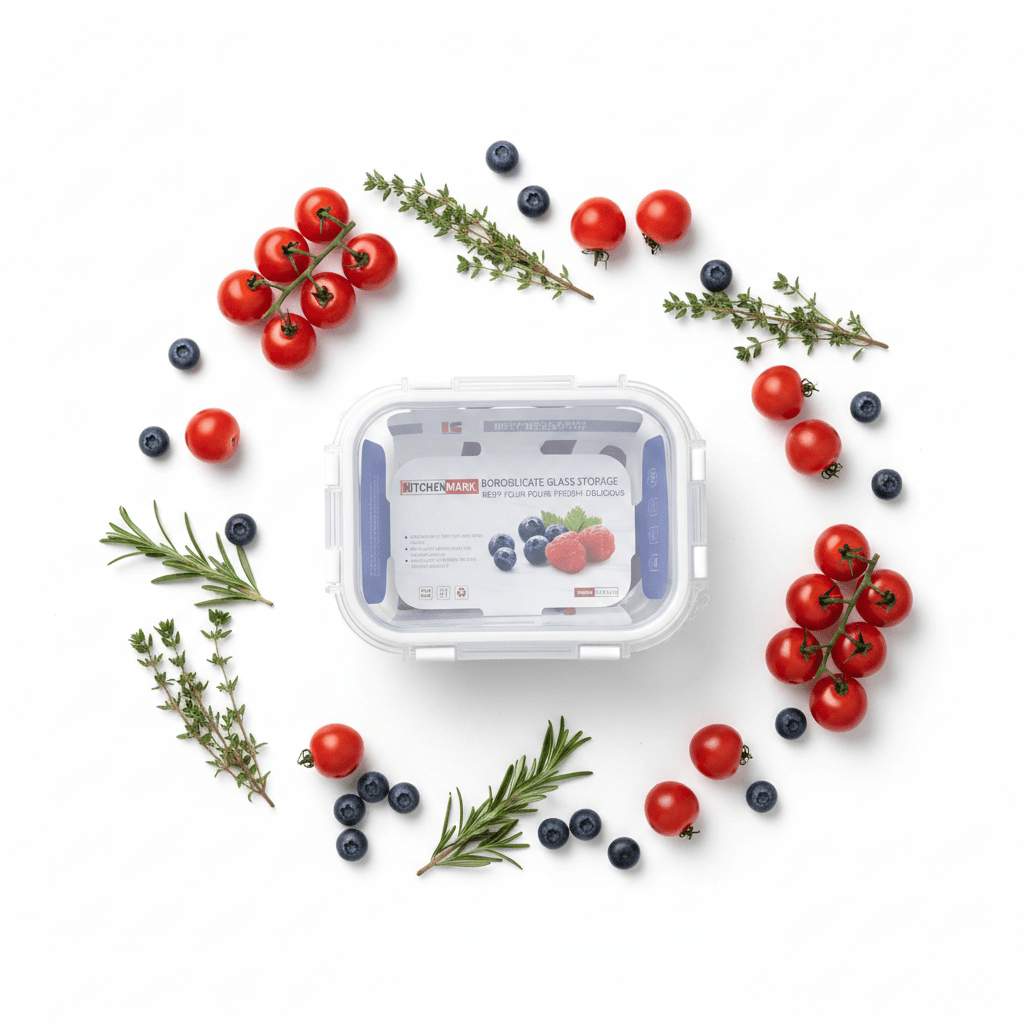Kitchenmark Rectangular Glass Food Storage Container with Airtight Lid – Compact and Practical – 640 ml - Al Kabayel Discount CentreKitchenmark Rectangular Glass Food Storage Container with Airtight Lid – Compact and Practical – 640 mlFood ContainersKITCHEN MARKAl Kabayel Discount Centre