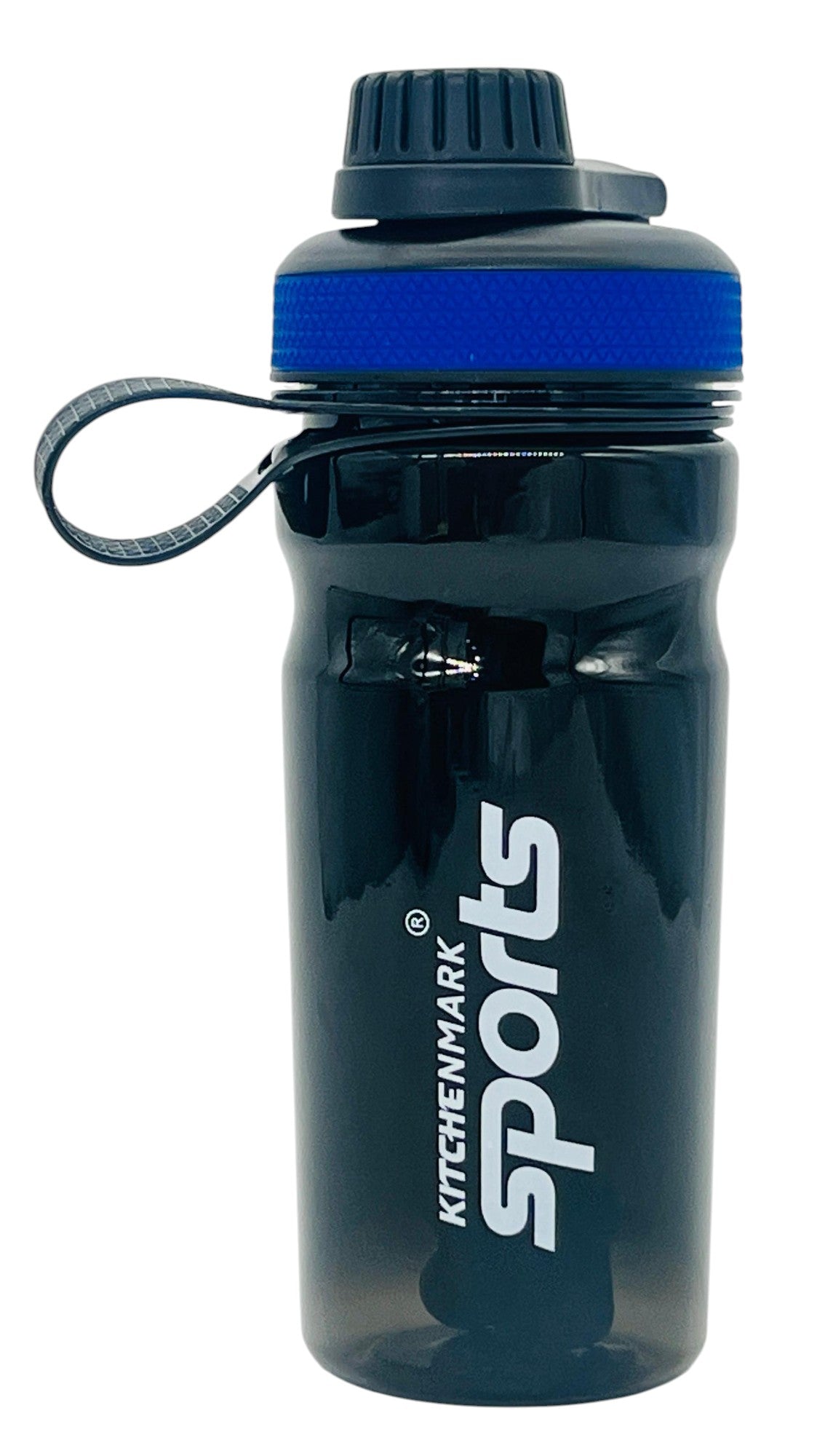 Kitchenmark Sports Plastic Water Bottle 600ml, Black - Blue - Al Kabayel Discount CentreKitchenmark Sports Plastic Water Bottle 600ml, Black - BlueWater BottlesKITCHENMARKAl Kabayel Discount Centre