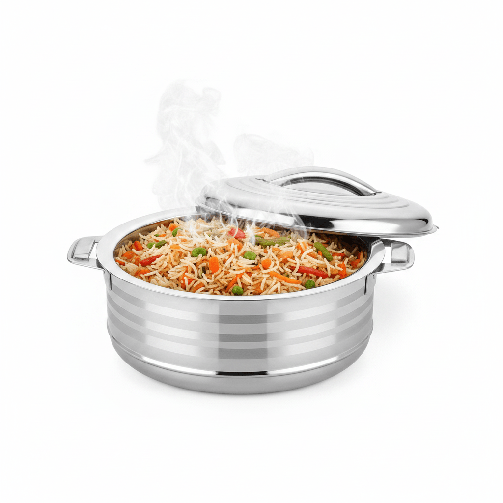 Kiyan Star Royal Casserole – 3 - Piece Stainless Steel Insulated Hot Pot Set (2.5L / 3.5L / 5L) - Al Kabayel Discount CentreKiyan Star Royal Casserole – 3 - Piece Stainless Steel Insulated Hot Pot Set (2.5L / 3.5L / 5L)CasserolesKIYANAl Kabayel Discount Centre