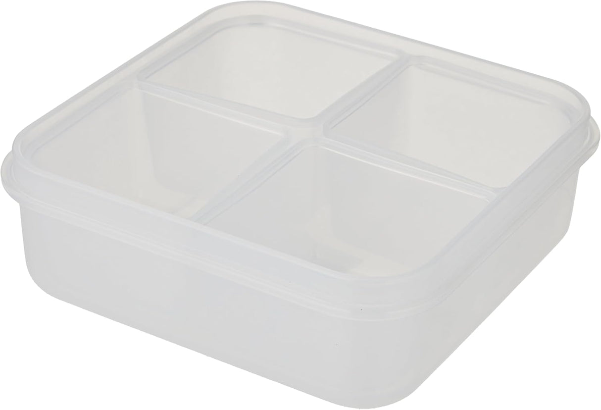 Komax Food Saver with Separator, Clear, 700 ml, Square, Plastic - Al Kabayel Discount CentreKomax Food Saver with Separator, Clear, 700 ml, Square, PlasticFood ContainersKOMAXAl Kabayel Discount Centre