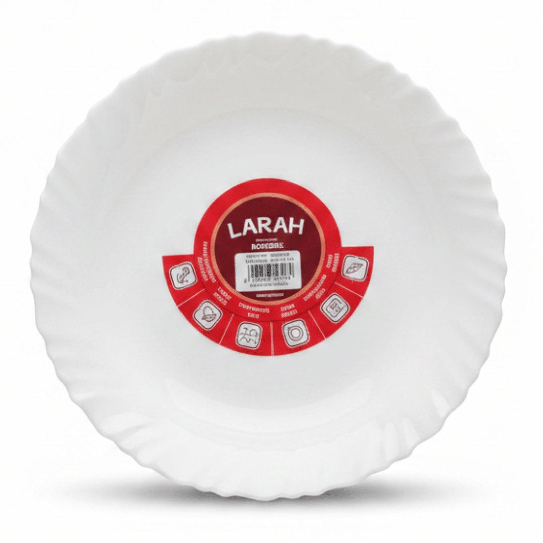 Larah Elegant Plain White Opalware Soup Plate – 9 Inch - Al Kabayel Discount CentreLarah Elegant Plain White Opalware Soup Plate – 9 InchPlatesLARAHAl Kabayel Discount Centre