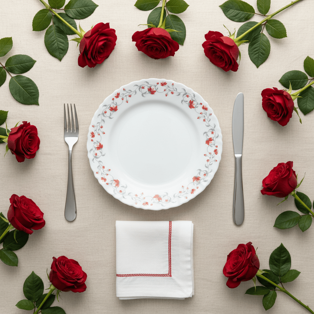 Larah Fluted White Opalware Side Plate with Red Floral Design – 7.5 Inch - Al Kabayel Discount CentreLarah Fluted White Opalware Side Plate with Red Floral Design – 7.5 InchPlatesLARAHAl Kabayel Discount Centre
