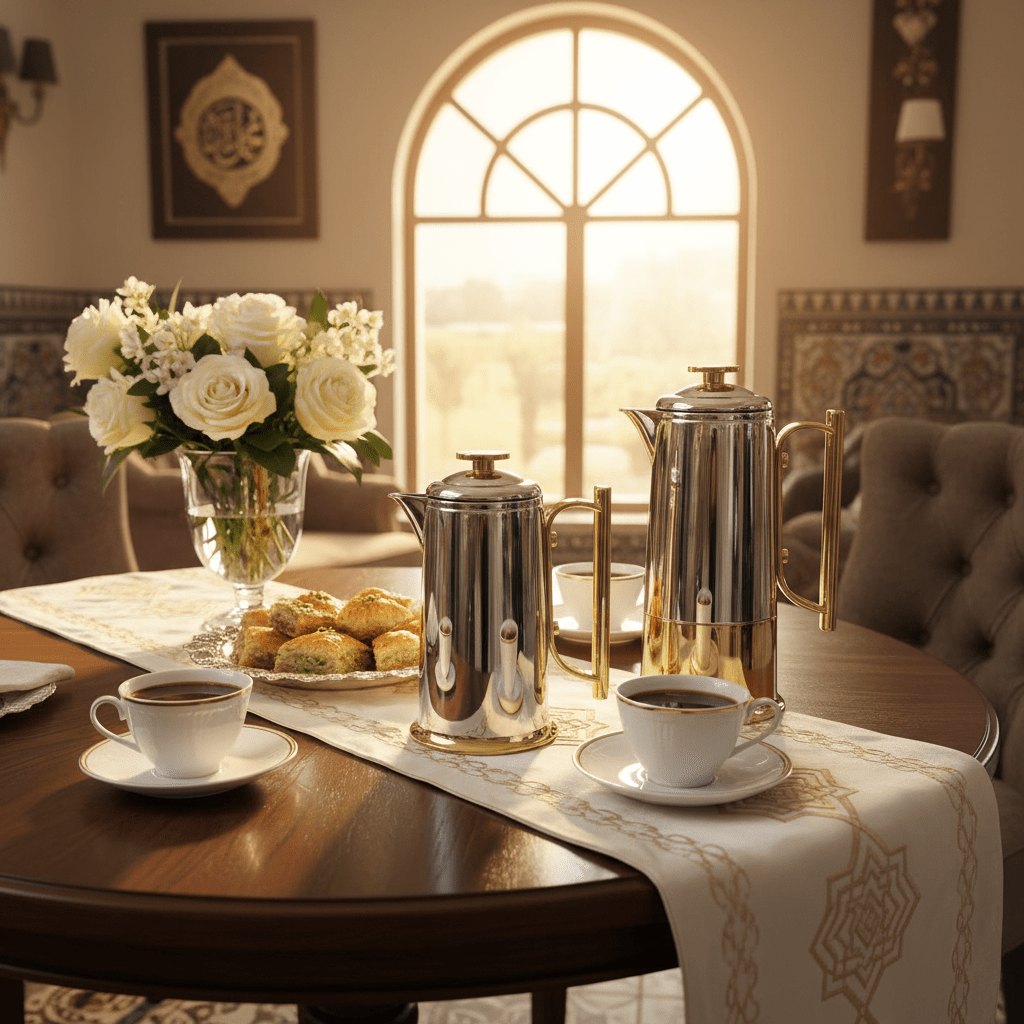 Lavin Premium 2 - Piece Vacuum Flask Set (0.6L & 1L) – Silver with Gold Accent Finish - Al Kabayel Discount CentreLavin Premium 2 - Piece Vacuum Flask Set (0.6L & 1L) – Silver with Gold Accent FinishThermosLAVINAl Kabayel Discount Centre