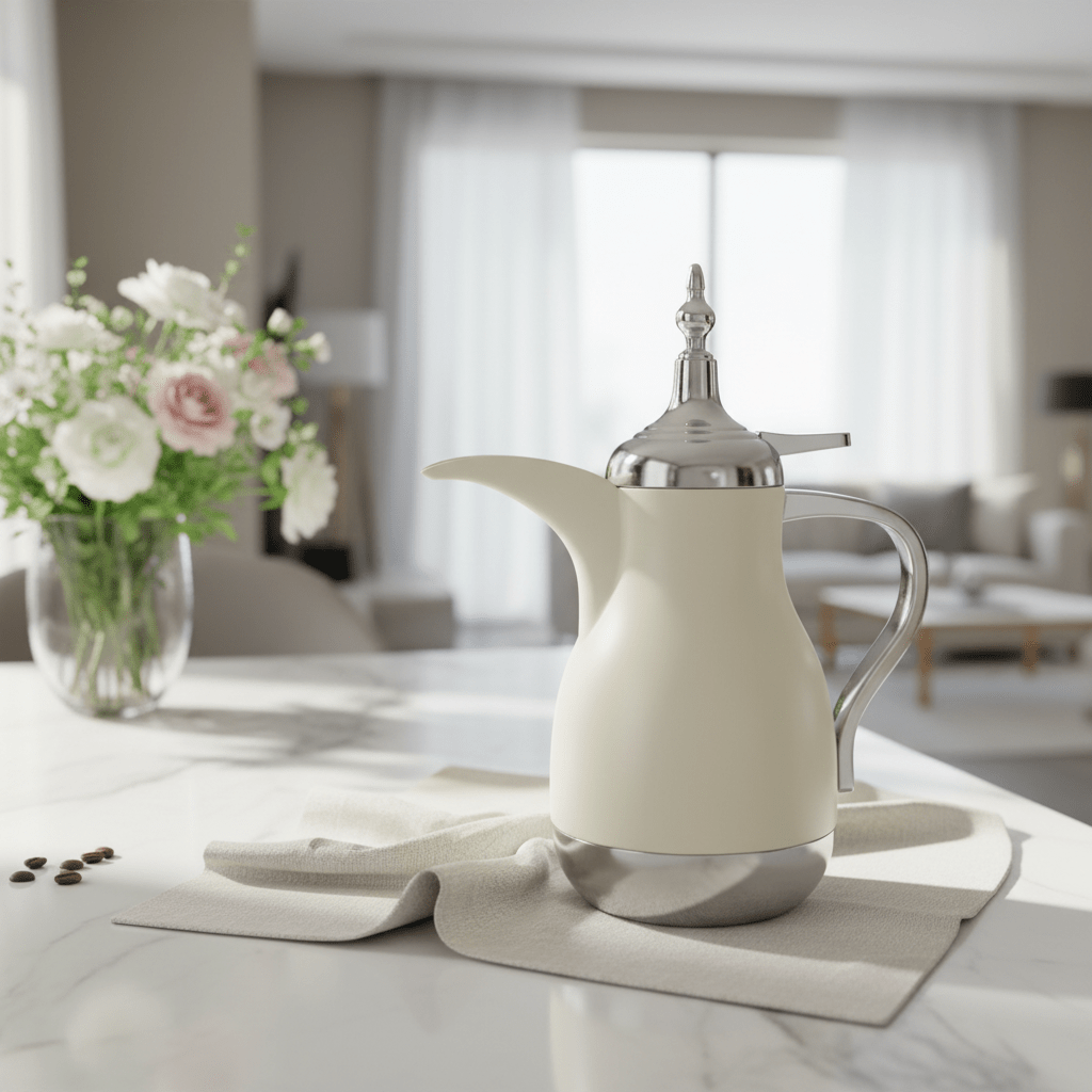 Lavin Vacuum Flask 0.7L – Off White / Silver - Al Kabayel Discount CentreLavin Vacuum Flask 0.7L – Off White / SilverThermosLAVINAl Kabayel Discount Centre