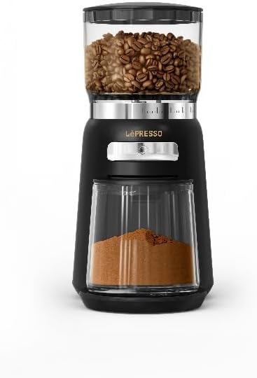 LePresso High Performance Coffee Bean Grinder, SUS430 Steel Grade, 210g Bean Box Capacity, 20 Grinding Sizes, Coffee Powder Maker - Al Kabayel Discount CentreLePresso High Performance Coffee Bean Grinder, SUS430 Steel Grade, 210g Bean Box Capacity, 20 Grinding Sizes, Coffee Powder MakerFood & Drink AppliancesLEPRESSOAl Kabayel Discount Centre