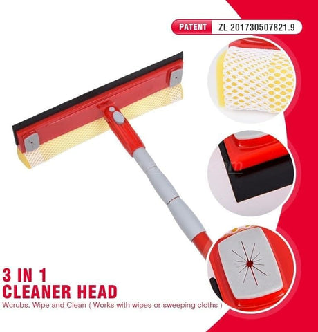 LiAo B130012 Window Cleaner with Metal Handle, 12 - Inch Cleaning Head, Red/Grey - Al Kabayel Discount CentreLiAo B130012 Window Cleaner with Metal Handle, 12 - Inch Cleaning Head, Red/GreyCleaning SuppliesLIAOAl Kabayel Discount Centre