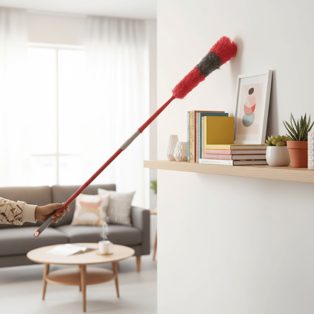 Liao Microfiber Duster with Long Handle 117cm Red & Grey - Al Kabayel Discount CentreLiao Microfiber Duster with Long Handle 117cm Red & GreyCleaning SuppliesLIAOAl Kabayel Discount Centre
