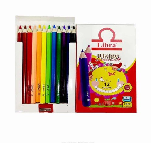 LIBRA Jumbo Colour Pencils 12pcs - Al Kabayel Discount CentreLIBRA Jumbo Colour Pencils 12pcsColor PencilsLIBRAAl Kabayel Discount Centre