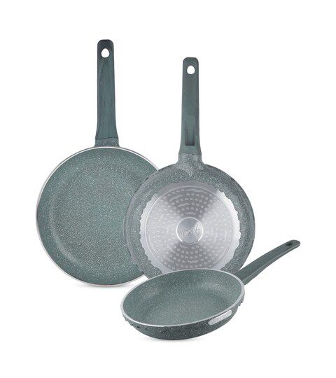 Life Smile 3pcs Fry Pan Set Includes 20cm Fry Pan, 24cm Fry Pan, 28cm Fry Pan, Multi Layer Non Stick Granite Coating Fry Pan Set, PFOA Free, Induction Base, Green - 7FP7SET - Al Kabayel Discount CentreLife Smile 3pcs Fry Pan Set Includes 20cm Fry Pan, 24cm Fry Pan, 28cm Fry Pan, Multi Layer Non Stick Granite Coating Fry Pan Set, PFOA Free, Induction Base, Green - 7FP7SETFrying Pans & SkilletsLIFE SMILEAl Kabayel Discount Centre