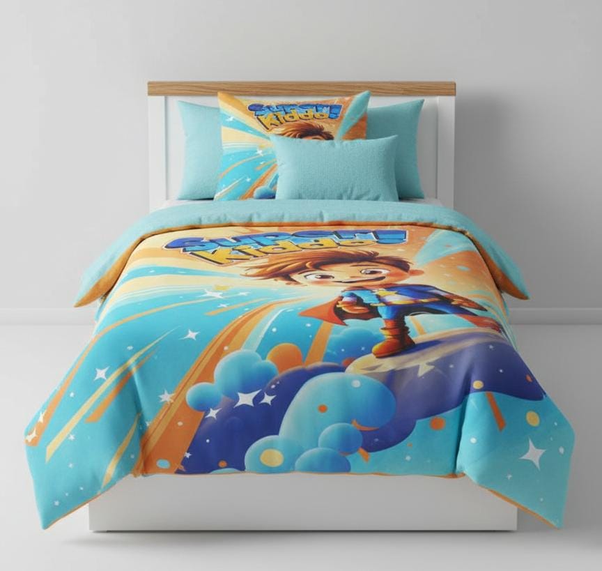 Liliana Super Kiddo Kids Comforter 4 - Piece Set 230x160cm, Colorful & Playful Design - Al Kabayel Discount CentreLiliana Super Kiddo Kids Comforter 4 - Piece Set 230x160cm, Colorful & Playful DesignBeddingLILIANAAl Kabayel Discount Centre