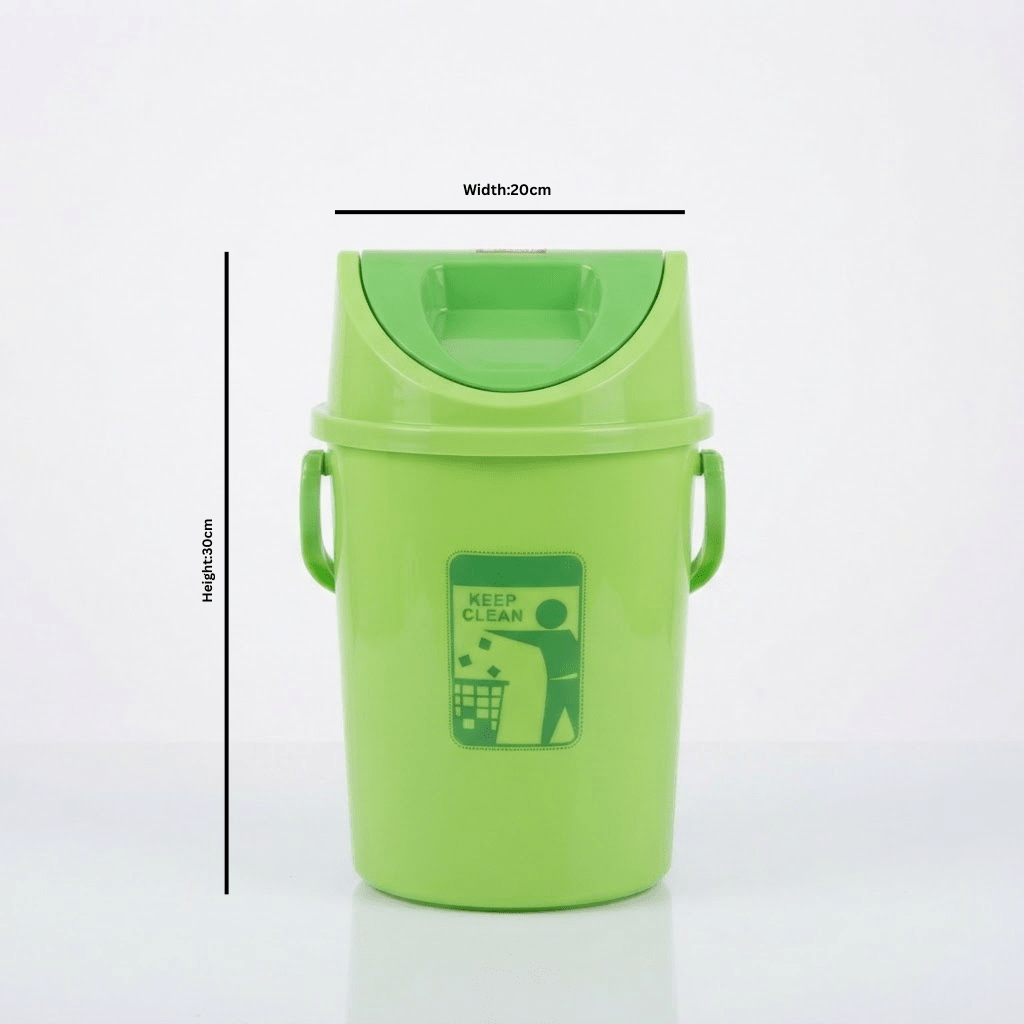 Lionstar Lime Green Plastic Swing Lid Dust Bin - 30×20cm - Al Kabayel Discount CentreLionstar Lime Green Plastic Swing Lid Dust Bin - 30×20cmOrganizers & AccessoriesLIONSTARAl Kabayel Discount Centre