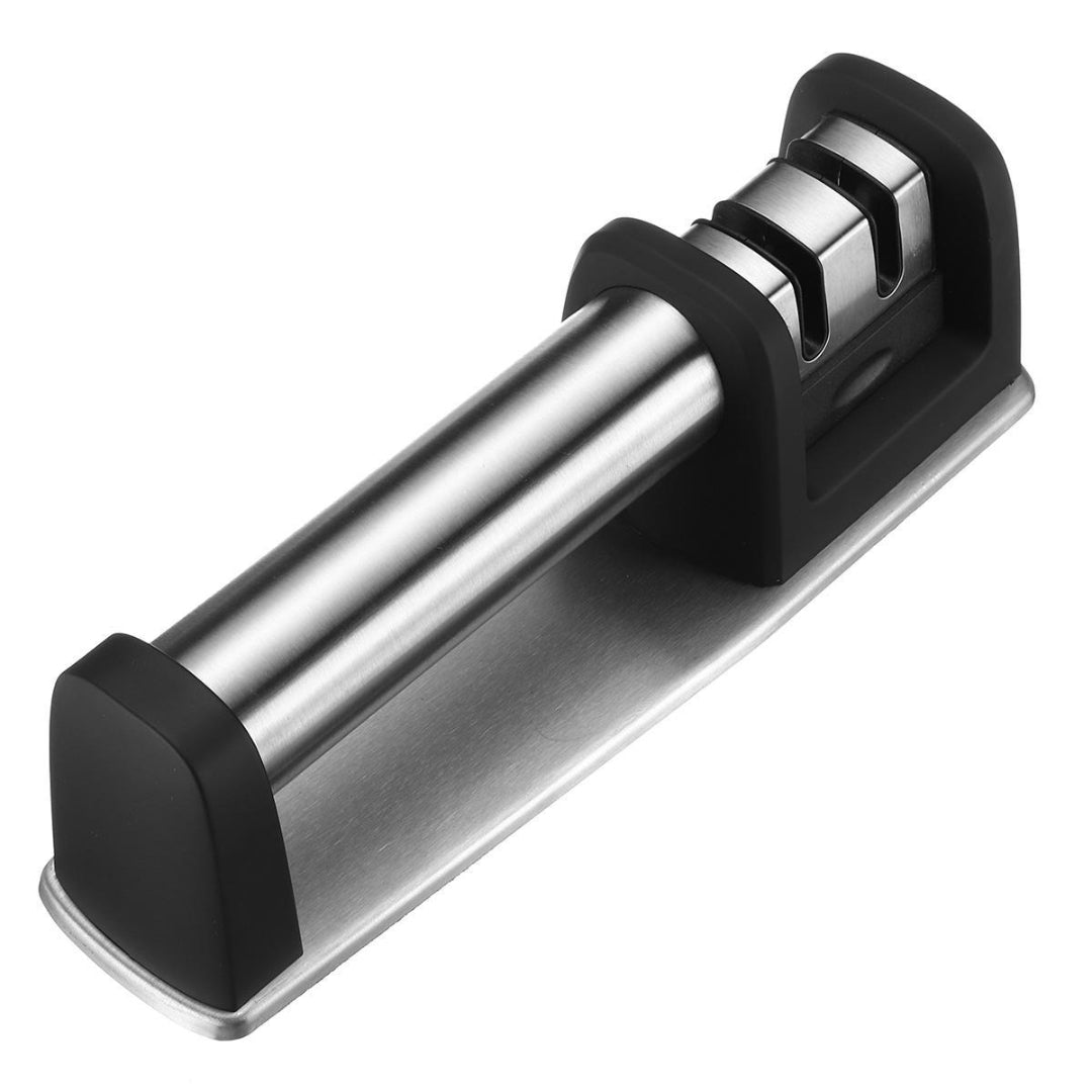 LMYH Stainless Steel Kitchen Knife Sharpener 206mm*65mm*64mm, Black - Al Kabayel Discount CentreLMYH Stainless Steel Kitchen Knife Sharpener 206mm*65mm*64mm, BlackKitchen Utensils & GadgetsLMYHAl Kabayel Discount Centre