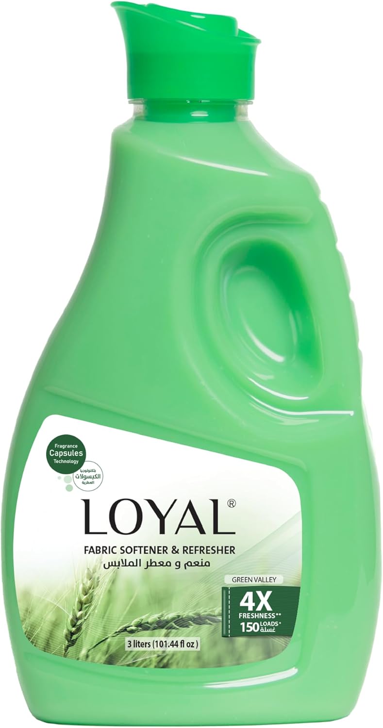 Loyal Green Valley Fabric Softener & Refresher 3L, 4X Freahness, 150 Loads - Al Kabayel Discount CentreLoyal Green Valley Fabric Softener & Refresher 3L, 4X Freahness, 150 LoadsLaundry CareLOYALAl Kabayel Discount Centre