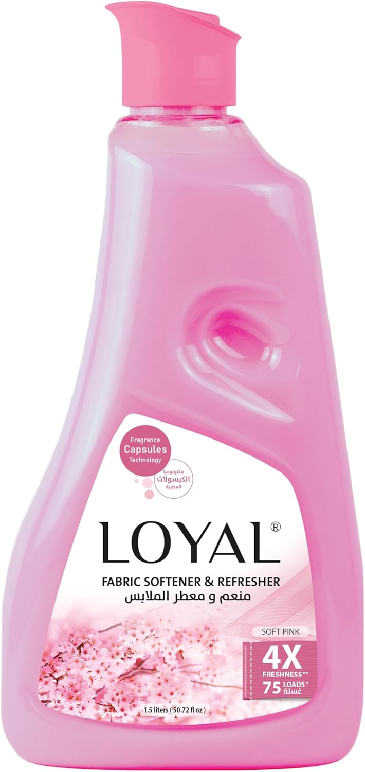 Loyal Soft Pink Fabric Softener & Refresher 1.5L, 4X Freahness, 75 Loads - Al Kabayel Discount CentreLoyal Soft Pink Fabric Softener & Refresher 1.5L, 4X Freahness, 75 LoadsLaundry CareLOYALAl Kabayel Discount Centre