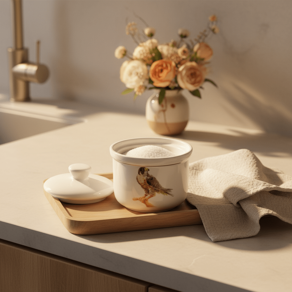 Luhpar Bird - Themed White Ceramic Sugar Container with Lid for Elegant Tabletop Display – 10 cm - Al Kabayel Discount CentreLuhpar Bird - Themed White Ceramic Sugar Container with Lid for Elegant Tabletop Display – 10 cmJars & Food SaversLUHPARAl Kabayel Discount Centre