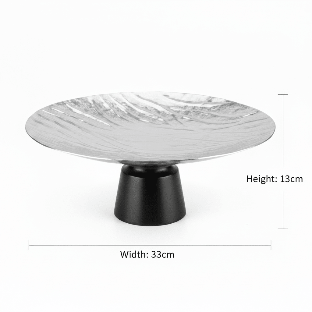 Luhpar Black Wooden Footed Wave Textured Aluminum Candy Tray - 13×33 cm - Al Kabayel Discount CentreLuhpar Black Wooden Footed Wave Textured Aluminum Candy Tray - 13×33 cmServing TraysLUHPARAl Kabayel Discount Centre