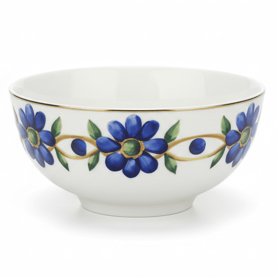 Luhpar Compact White Ceramic Dessert Bowl with Blue Floral Pattern – 4.5 Inch Serving Bowl - Al Kabayel Discount CentreLuhpar Compact White Ceramic Dessert Bowl with Blue Floral Pattern – 4.5 Inch Serving BowlBowlsLUHPARAl Kabayel Discount Centre