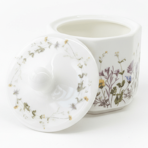Luhpar Floral Design Ceramic Sugar Pot – 10 oz, White Tabletop Storage Jar - Al Kabayel Discount CentreLuhpar Floral Design Ceramic Sugar Pot – 10 oz, White Tabletop Storage JarJars & Food SaversLUHPARAl Kabayel Discount Centre