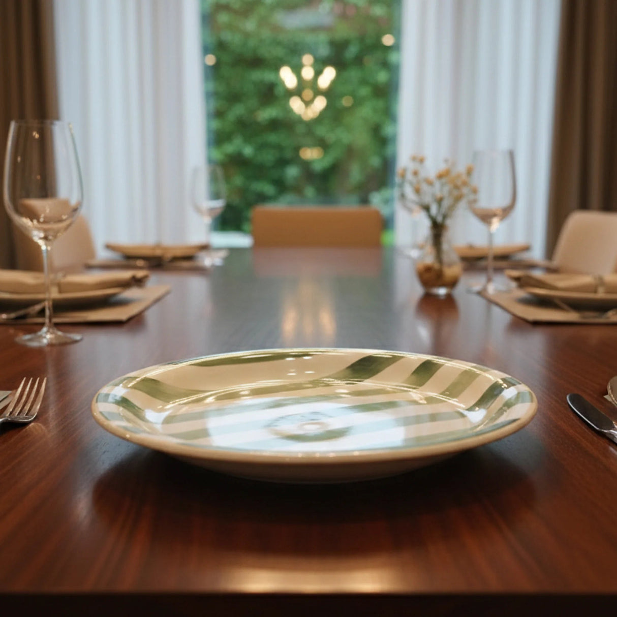 Luhpar Green Stripe Ceramic Side Plate – 19.2 cm (White with Green Stripe) - Al Kabayel Discount CentreLuhpar Green Stripe Ceramic Side Plate – 19.2 cm (White with Green Stripe)PlatesLUHPARAl Kabayel Discount Centre