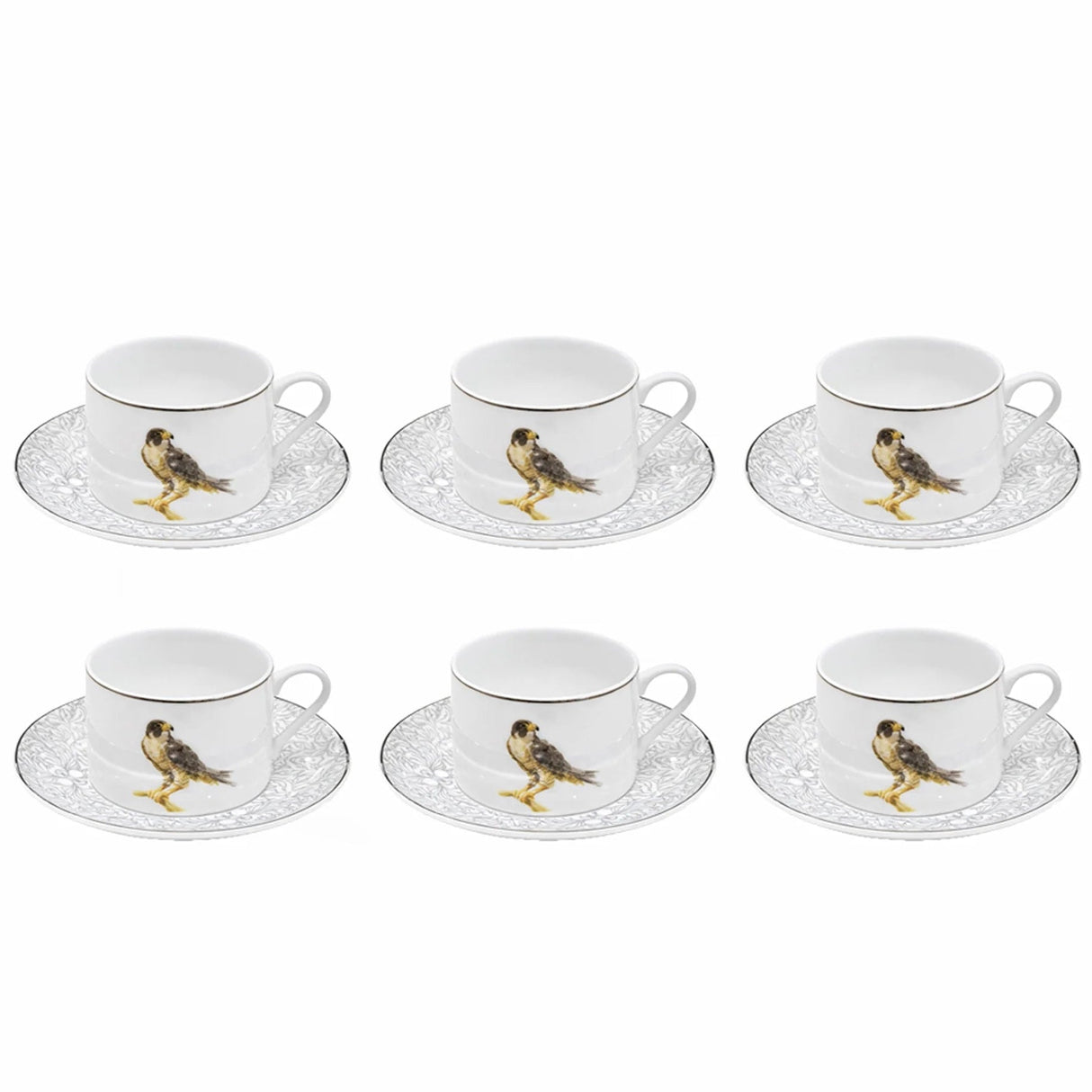 Luhpar M19263 / ZBA6 / D25059 Ceramic Tea Cup & Saucer Set – 12 - Piece – 200 ml – Bird Design - Al Kabayel Discount CentreLuhpar M19263 / ZBA6 / D25059 Ceramic Tea Cup & Saucer Set – 12 - Piece – 200 ml – Bird DesignTea SetsLUHPARAl Kabayel Discount Centre