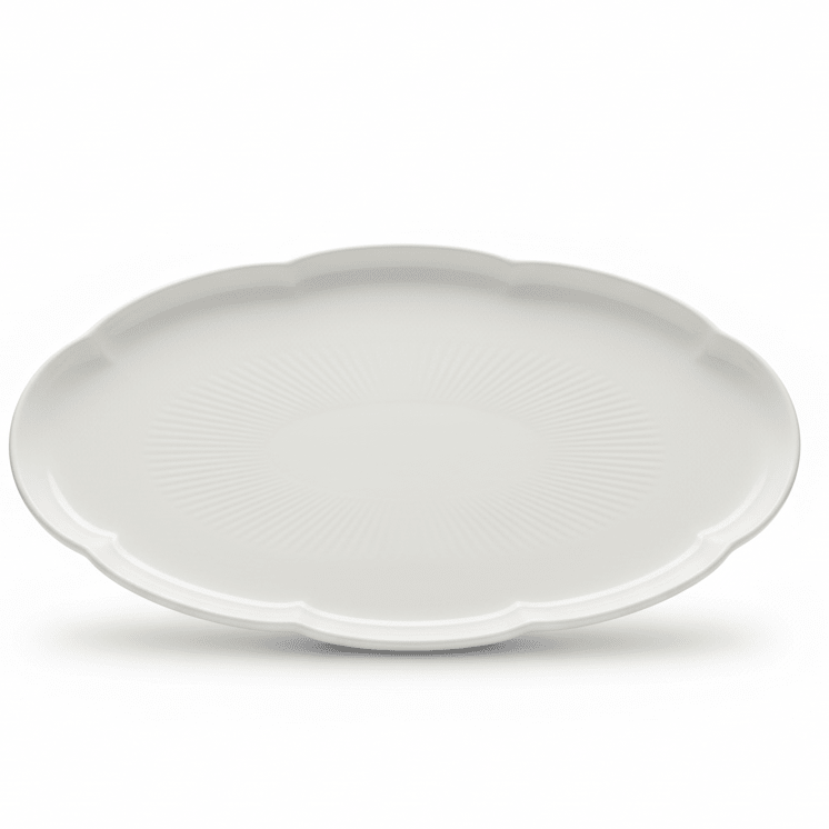 Luhpar Modern White Ceramic Oval Serving Platter – Stylish Porcelain Plate for Appetizers, Side Dishes, Sushi & Desserts – 16.5 × 9.25 cm - Al Kabayel Discount CentreLuhpar Modern White Ceramic Oval Serving Platter – Stylish Porcelain Plate for Appetizers, Side Dishes, Sushi & Desserts – 16.5 × 9.25 cmServing TraysLUHPARAl Kabayel Discount Centre