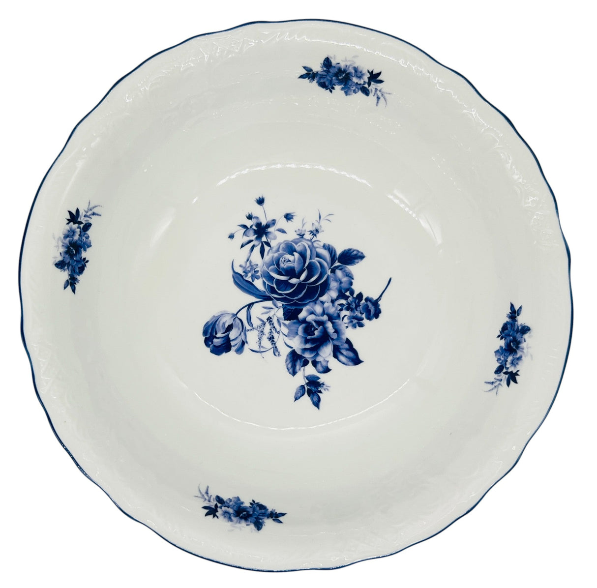 Luhpar Porcelain Bowl 9", Blue Floral Design with Blue Rim - Al Kabayel Discount CentreLuhpar Porcelain Bowl 9", Blue Floral Design with Blue RimBowlsLUHPARAl Kabayel Discount Centre