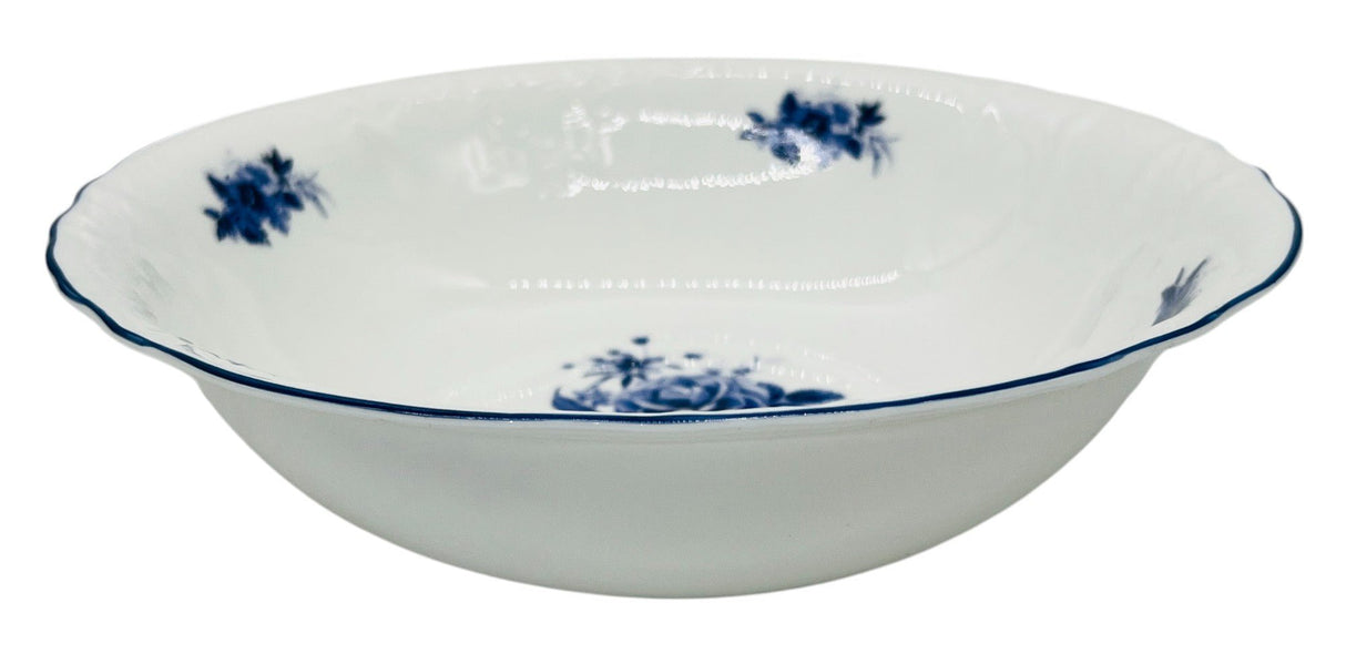 Luhpar Porcelain Bowl 9", Blue Floral Design with Blue Rim - Al Kabayel Discount CentreLuhpar Porcelain Bowl 9", Blue Floral Design with Blue RimBowlsLUHPARAl Kabayel Discount Centre