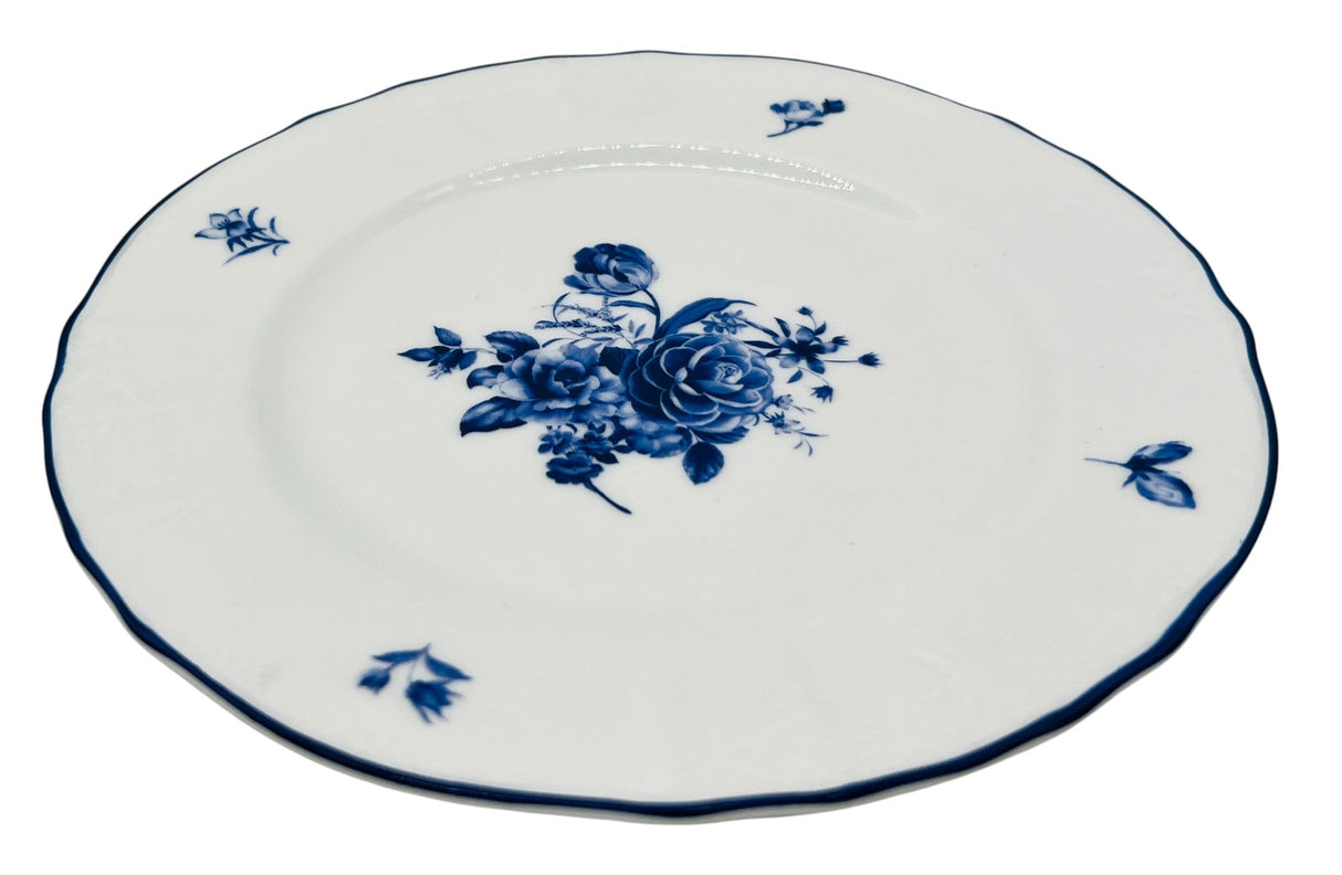 Luhpar Porcelain Dessert Plate 6.5", Blue Floral Design with Blue Rim - Al Kabayel Discount CentreLuhpar Porcelain Dessert Plate 6.5", Blue Floral Design with Blue RimPlatesLUHPARAl Kabayel Discount Centre