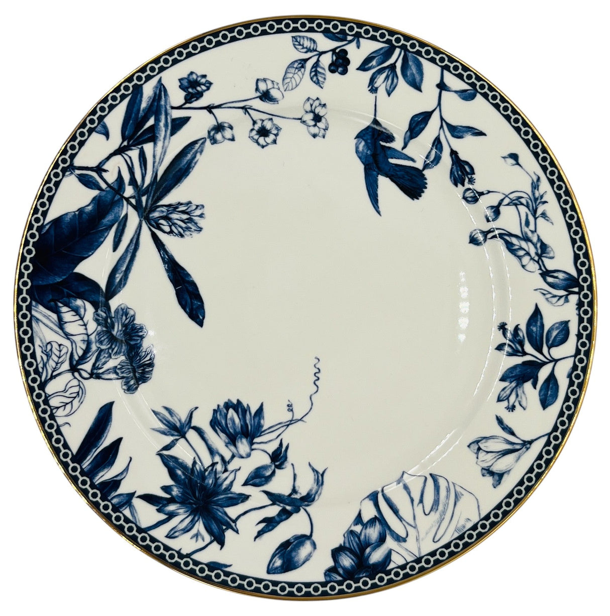 Luhpar Porcelain Dessert Plate 8", Blue Floral Design with Gold Rim - Al Kabayel Discount CentreLuhpar Porcelain Dessert Plate 8", Blue Floral Design with Gold RimPlatesLUHPARAl Kabayel Discount Centre