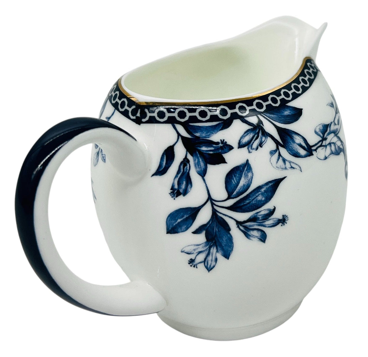Luhpar Porcelain Milk Pot 9.5cm*6.5cm*8cm, Blue Floral Design with Gold Rim - Al Kabayel Discount CentreLuhpar Porcelain Milk Pot 9.5cm*6.5cm*8cm, Blue Floral Design with Gold RimTea/Coffee PotsLUHPARAl Kabayel Discount Centre
