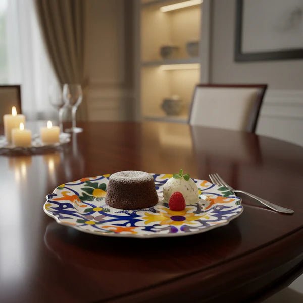 Luhpar Premium 11 - Inch Ceramic Dinner Plate – White with Elegant Floral Decorative Pattern - Al Kabayel Discount CentreLuhpar Premium 11 - Inch Ceramic Dinner Plate – White with Elegant Floral Decorative PatternPlatesLUHPARAl Kabayel Discount Centre