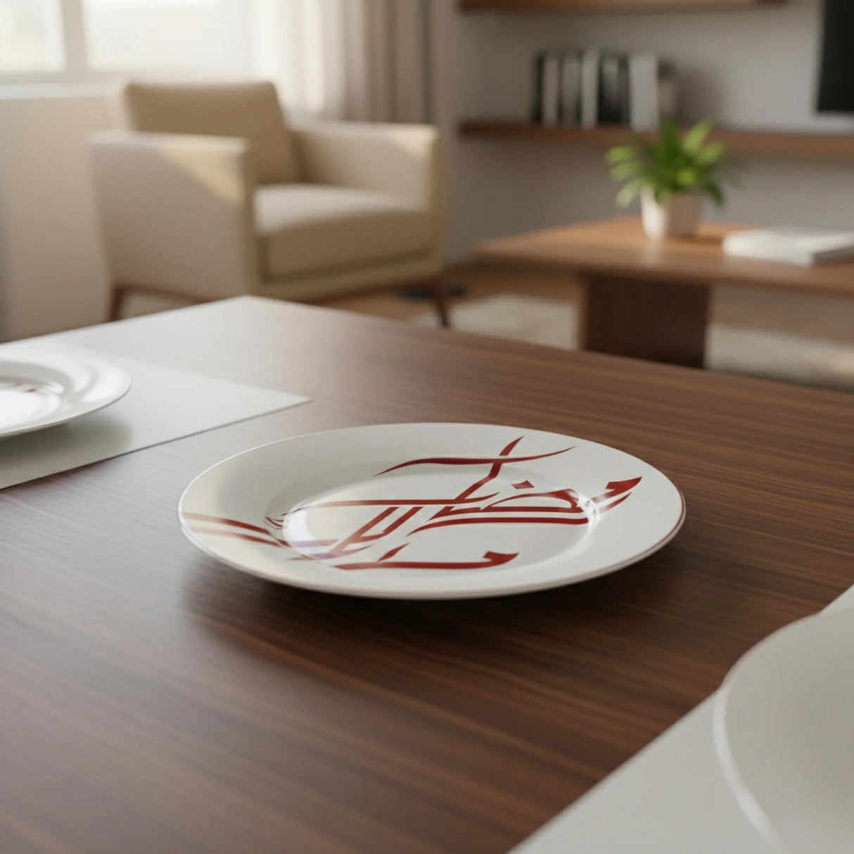 Luhpar Premium 12 - Inch Ceramic Dinner Plate – White with Elegant Red Decorative Design - Al Kabayel Discount CentreLuhpar Premium 12 - Inch Ceramic Dinner Plate – White with Elegant Red Decorative DesignPlatesLUHPARAl Kabayel Discount Centre