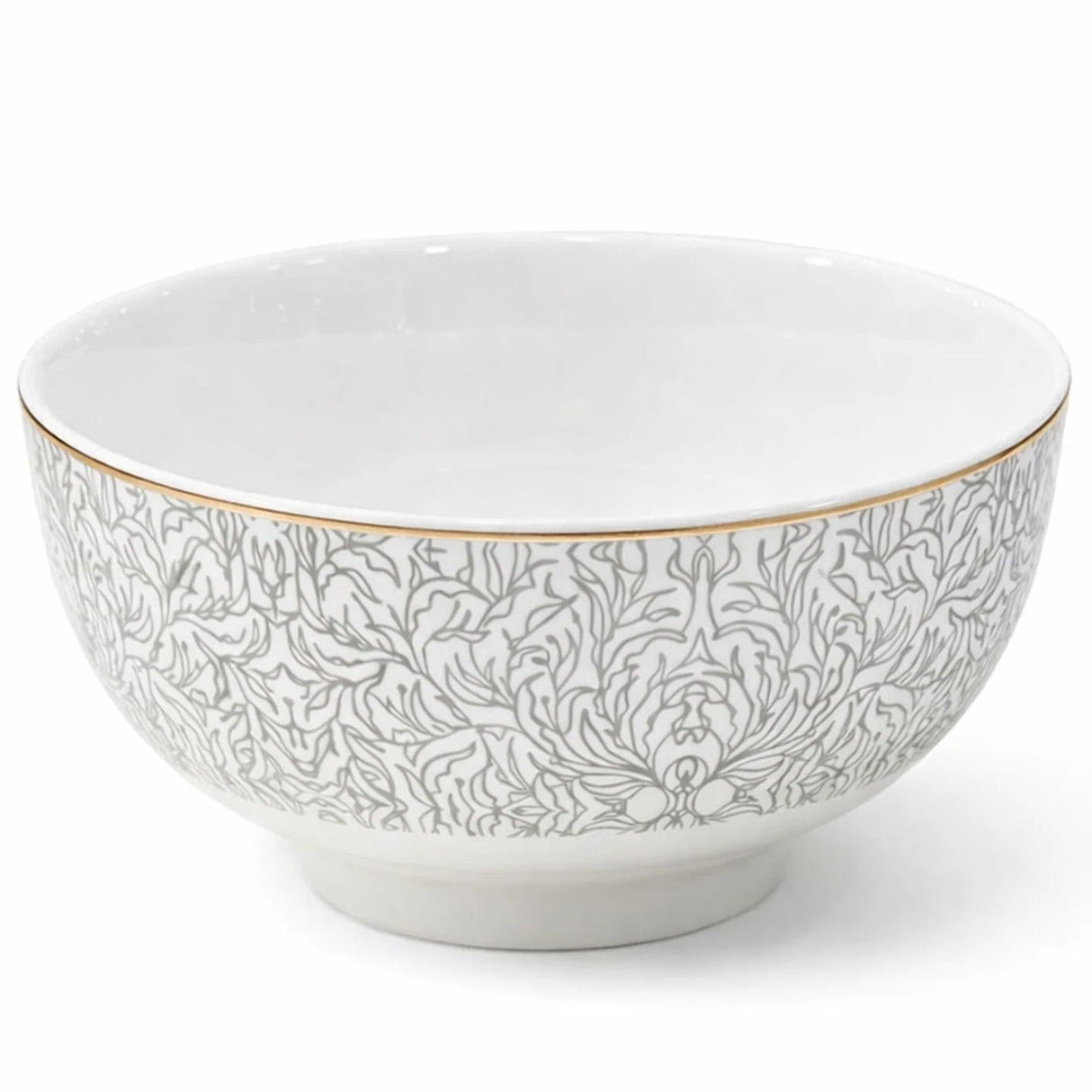 Luhpar Premium 4.5 - Inch Ceramic Small Bowl – White with Soft Grey Accent Design - Al Kabayel Discount CentreLuhpar Premium 4.5 - Inch Ceramic Small Bowl – White with Soft Grey Accent DesignBowlsLUHPARAl Kabayel Discount Centre