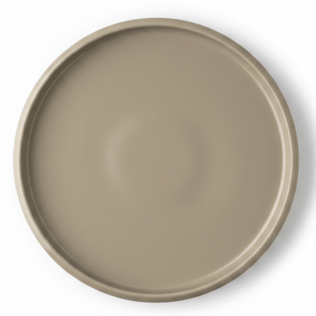Luhpar Round Ceramic Dinner Plate 26.3cm | Taupe, Off White, Brown | - Al Kabayel Discount CentreLuhpar Round Ceramic Dinner Plate 26.3cm | Taupe, Off White, Brown |PlatesLUHPARAl Kabayel Discount Centre
