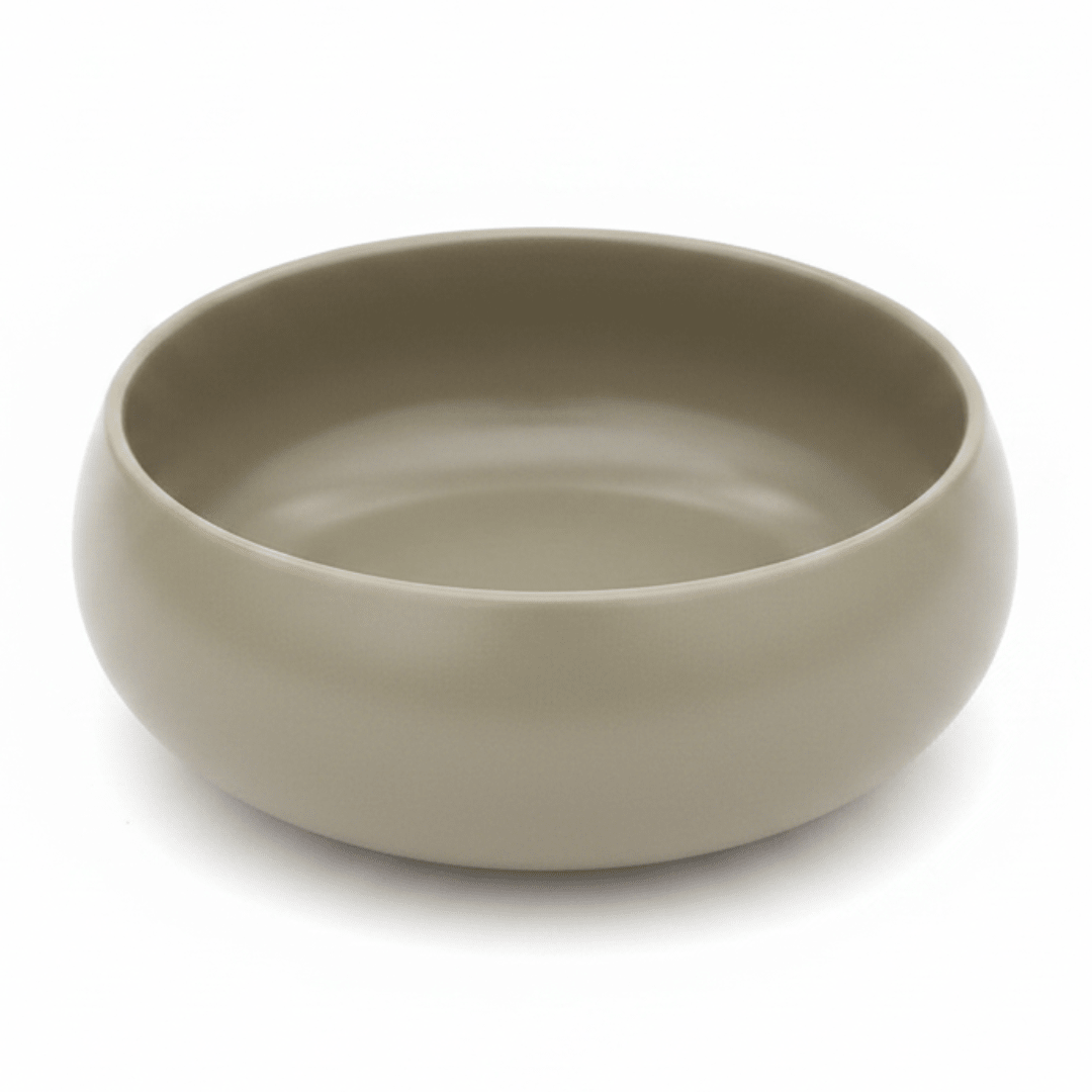 Luhpar Round Ceramic Serving Bowl — 1000ml | Taupe, Off White, Brown | - Al Kabayel Discount CentreLuhpar Round Ceramic Serving Bowl — 1000ml | Taupe, Off White, Brown |BowlsLUHPARAl Kabayel Discount Centre
