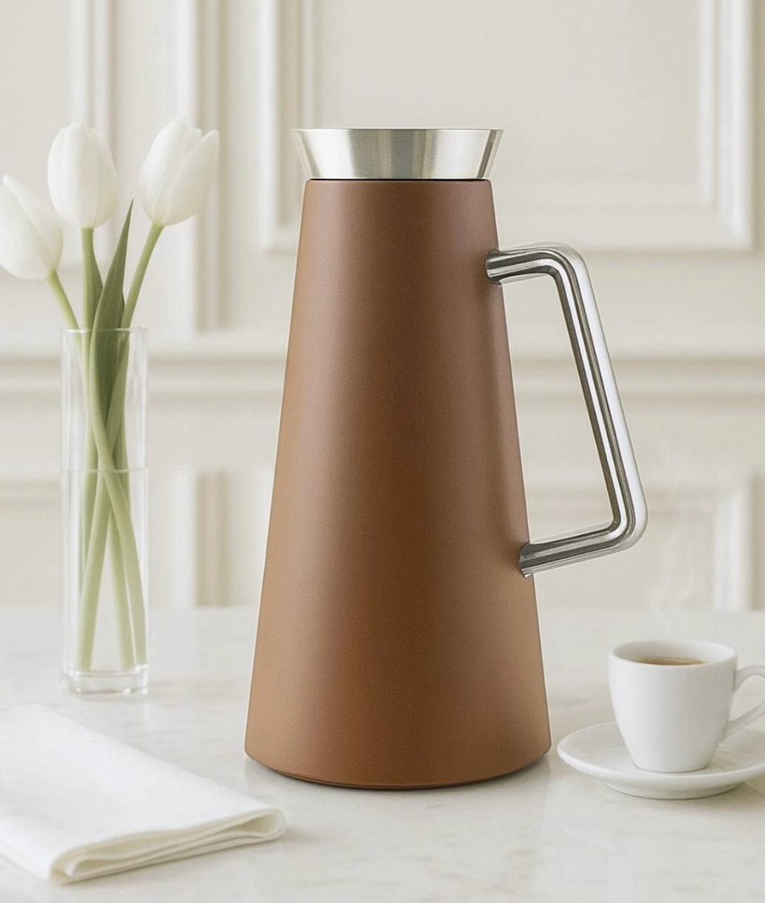 Luhpar Vaccum Flask 1 Liter, Chocolate Brown/Silver - Al Kabayel Discount CentreLuhpar Vaccum Flask 1 Liter, Chocolate Brown/SilverThermosLUHPARAl Kabayel Discount Centre