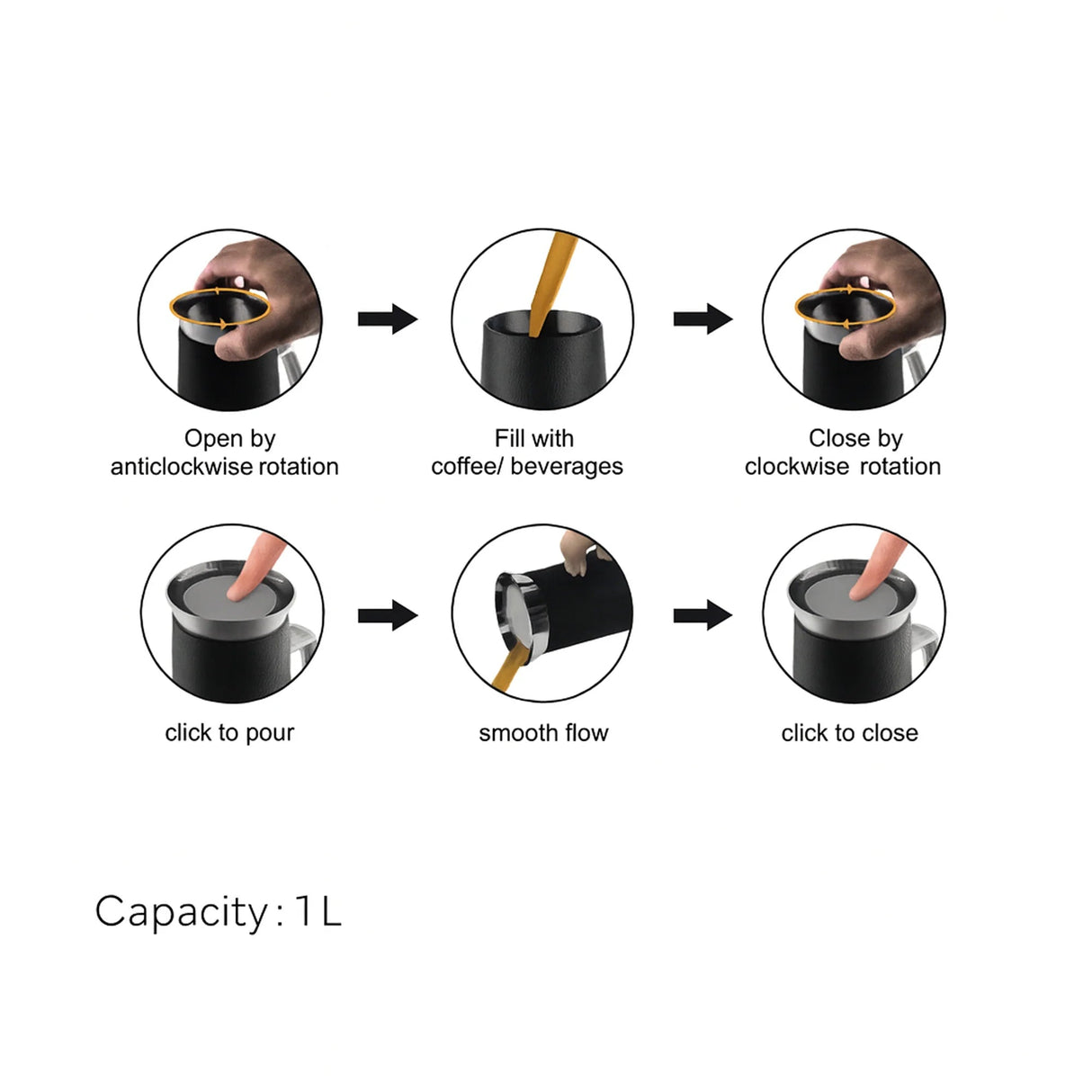 Luhpar Vaccum Flask 1 Liter, White/Silver - Al Kabayel Discount CentreLuhpar Vaccum Flask 1 Liter, White/SilverThermosLUHPARAl Kabayel Discount Centre