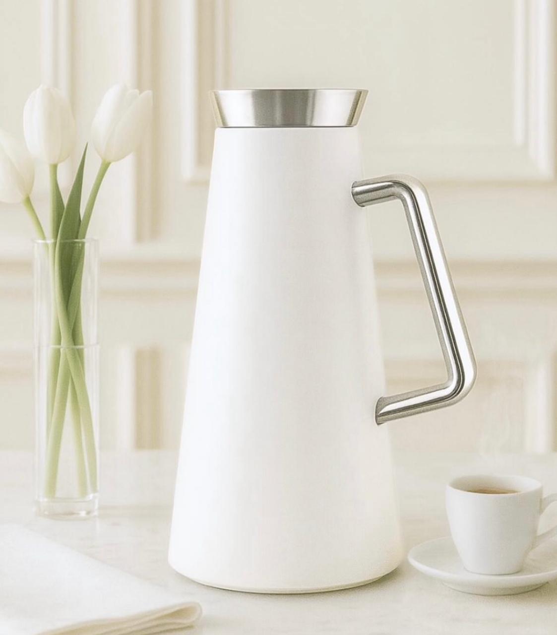 Luhpar Vaccum Flask 1 Liter, White/Silver - Al Kabayel Discount CentreLuhpar Vaccum Flask 1 Liter, White/SilverThermosLUHPARAl Kabayel Discount Centre