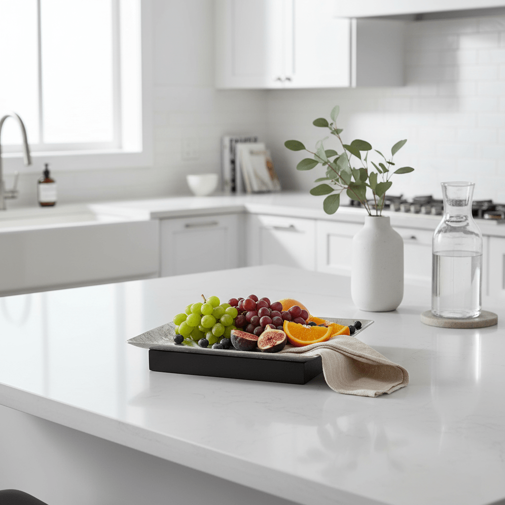 Luhpar Wave Textured Aluminum Rectangular Serving Platter with Wooden Base - 30×20×6 cm - 74896-A - Al Kabayel Discount CentreLuhpar Wave Textured Aluminum Rectangular Serving Platter with Wooden Base - 30×20×6 cm - 74896-AServing TraysLUHPARAl Kabayel Discount Centre