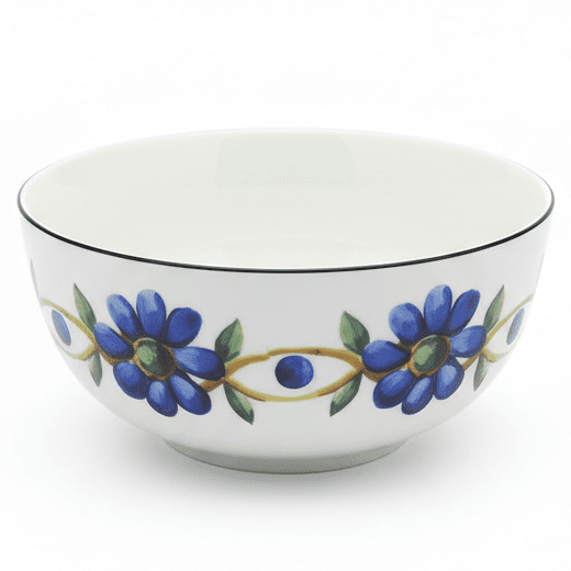 Luhpar White Ceramic Bowl with Delicate Blue Floral Design – 5.5 Inch Soup & Cereal Bowl - Al Kabayel Discount CentreLuhpar White Ceramic Bowl with Delicate Blue Floral Design – 5.5 Inch Soup & Cereal BowlBowlsLUHPARAl Kabayel Discount Centre
