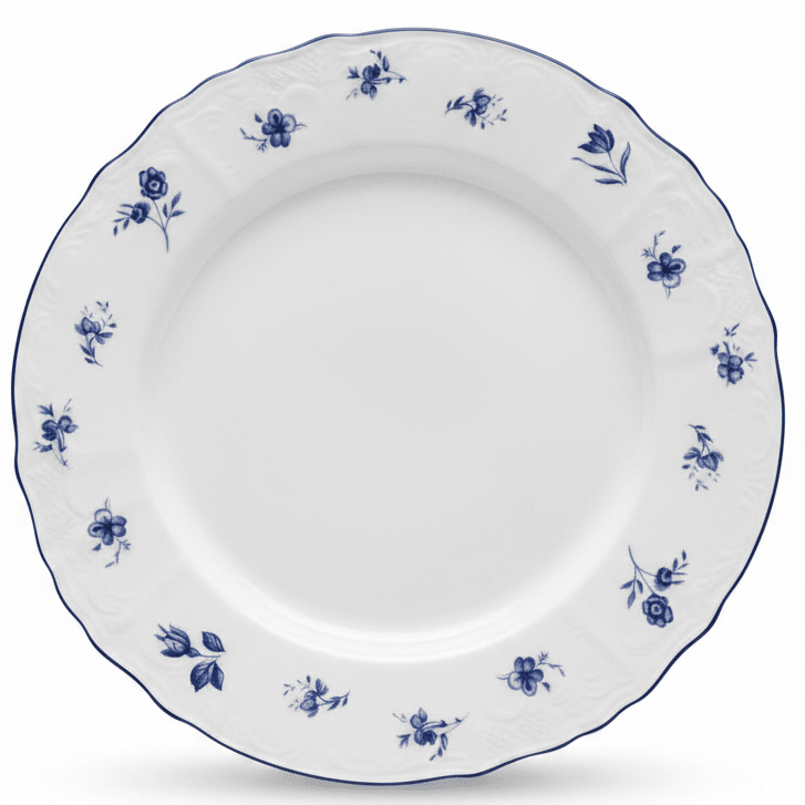 Luhpar White Round Ceramic Dinner Plate with Blue Floral Design for Family Meals 12 inch - Al Kabayel Discount CentreLuhpar White Round Ceramic Dinner Plate with Blue Floral Design for Family Meals 12 inchPlatesLUHPARAl Kabayel Discount Centre