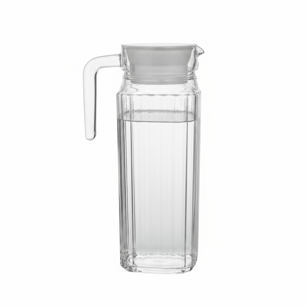 Luminarc Glass Jug 1L – Clear Ribbed Design with Lid - Al Kabayel Discount CentreLuminarc Glass Jug 1L – Clear Ribbed Design with LidJugsLUMINARCAl Kabayel Discount Centre
