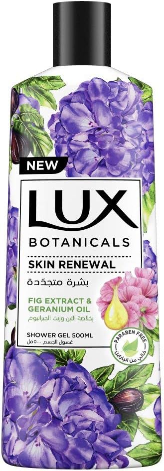 LUX Botanicals Perfumed Body Wash For Skin Renewal With Fig Extract And Geranium Oil, 500Ml - Al Kabayel Discount CentreLUX Botanicals Perfumed Body Wash For Skin Renewal With Fig Extract And Geranium Oil, 500MlBodywashLUXAl Kabayel Discount Centre