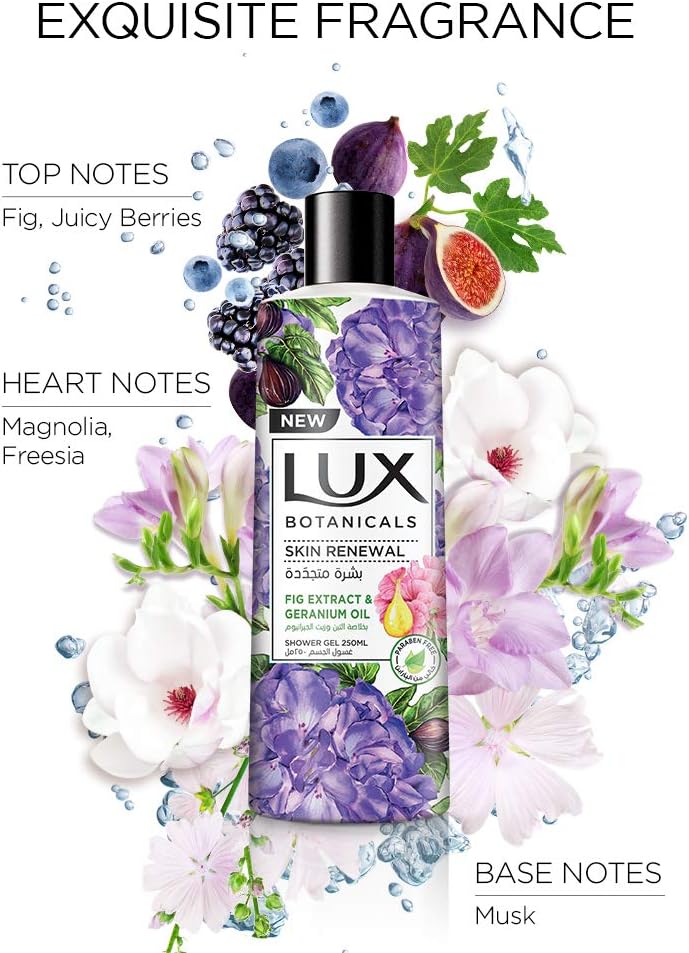 LUX Botanicals Perfumed Body Wash For Skin Renewal With Fig Extract And Geranium Oil, 500Ml - Al Kabayel Discount CentreLUX Botanicals Perfumed Body Wash For Skin Renewal With Fig Extract And Geranium Oil, 500MlBodywashLUXAl Kabayel Discount Centre