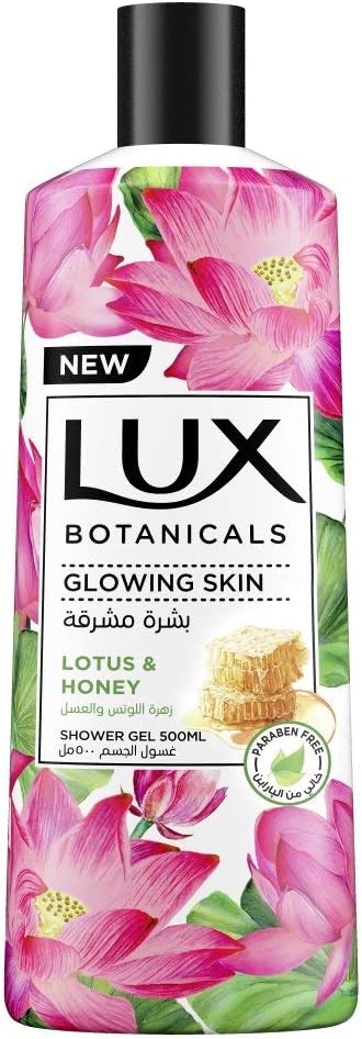 LUX Botanicals Perfumed Body Wash, Moisturising for All Skin Types with Lotus and Honey, Hygiene Properties to Effectively Wash away Germs, 500ml - Al Kabayel Discount CentreLUX Botanicals Perfumed Body Wash, Moisturising for All Skin Types with Lotus and Honey, Hygiene Properties to Effectively Wash away Germs, 500mlBodywashLUXAl Kabayel Discount Centre