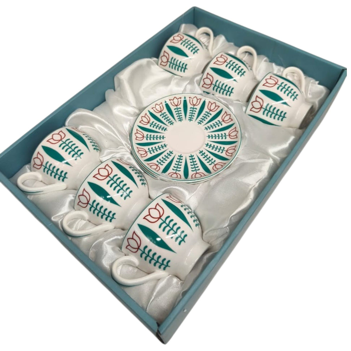 Luxury Ceramic Cup and Saucer 12Pcs Set 6 Cups With 6 Saucers - 200ML - Al Kabayel Discount CentreLuxury Ceramic Cup and Saucer 12Pcs Set 6 Cups With 6 Saucers - 200MLTea CupsLUXURYAl Kabayel Discount Centre