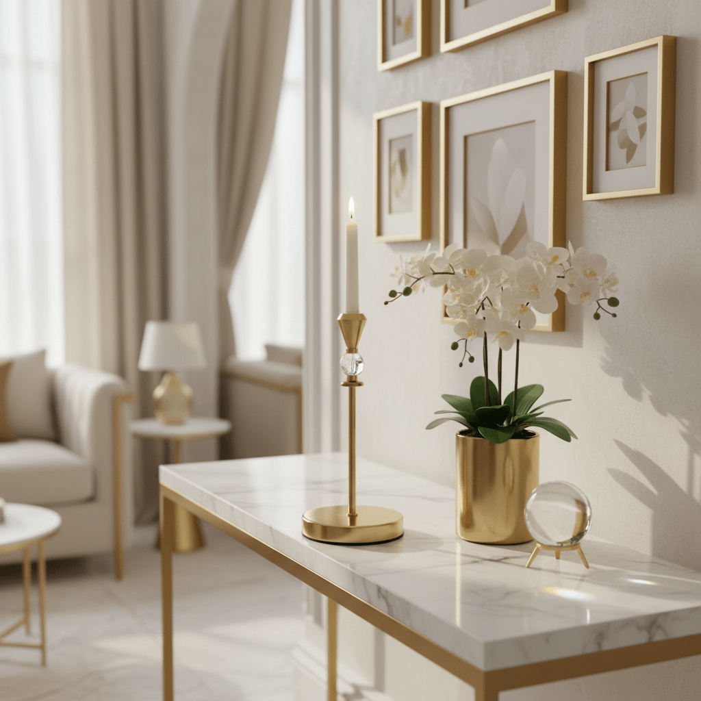 Luxury Golden Metal Candle Holder Stand for Premium Home and Event Decoration – 25cm - Al Kabayel Discount CentreLuxury Golden Metal Candle Holder Stand for Premium Home and Event Decoration – 25cmHome Décor AccentsAKDCAl Kabayel Discount Centre