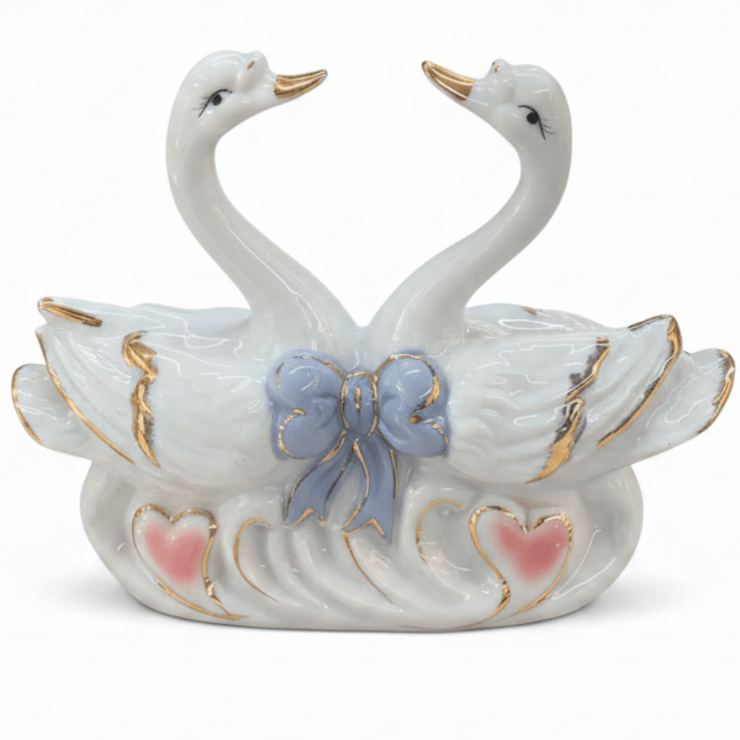 Luxury White Ceramic Swan Table Décor with Elegant Artistic Finish for Home Decoration – 12×10cm - Al Kabayel Discount CentreLuxury White Ceramic Swan Table Décor with Elegant Artistic Finish for Home Decoration – 12×10cmHome Décor AccentsAKDCAl Kabayel Discount Centre